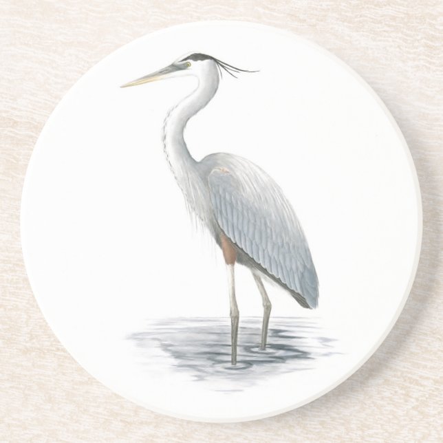 Porta copos Sandstone Excelente Blue Heron Art (Frente)