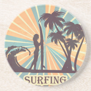 Porta copos Sandstone Surfer Girl