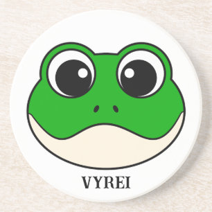 Porta-copos Sapo de sorriso bonito