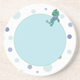 Porta-copos Sapo em Jeans, Aniversário, Bolinhas