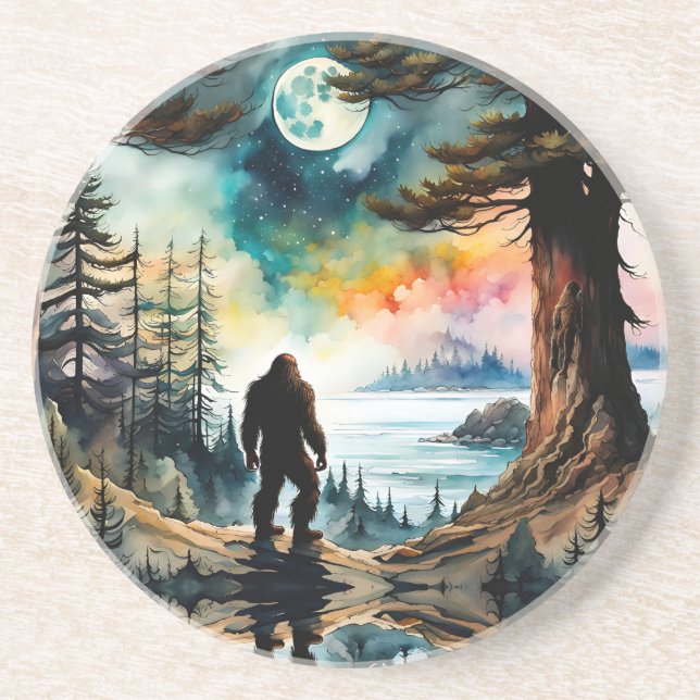 Porta-copos Sasquatch em Ridge, olhando para o Oceano (Frente)