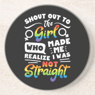 Porta-copos Saudação à Garota Orgulho Lésbico LGBT Camiseta G