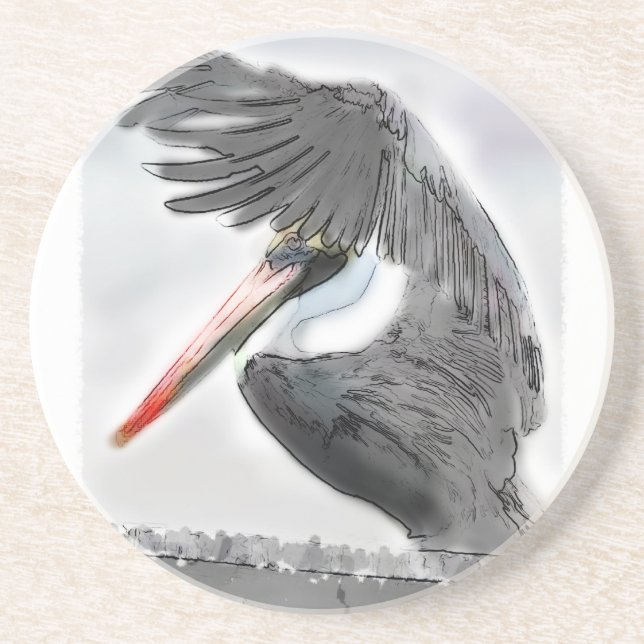 Porta-copos Saudação do pelicano (Frente)