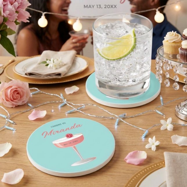 Porta-copos Saudações à Festa Personalizada de [Name] (Criador carregado)
