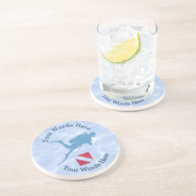 Porta copos Scuba Personalizada para Desativação (Lateral)