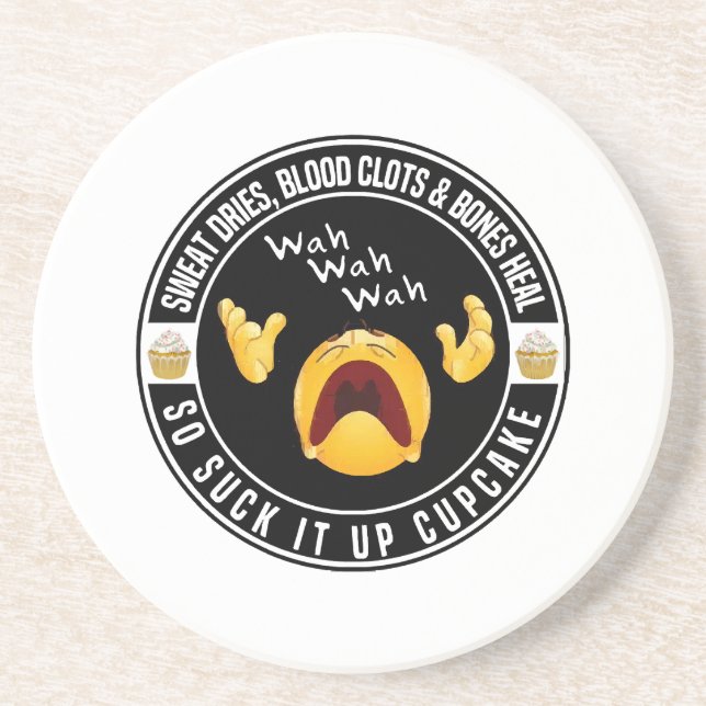 Porta-copos Secas suores, coágulos sanguíneos e cicatrização d (Frente)