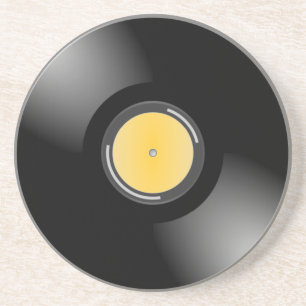 Porta copos sedento retro do álbum gravado de 45