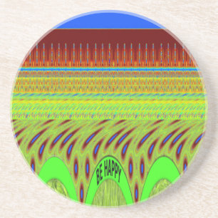 Porta-copos Seja feliz Bolinhas Colorida Motif Gift