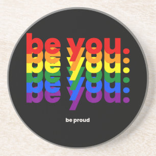 Porta-copos Seja Você Seja Orgulhoso LGBTQ Orgulho Arco-íris L