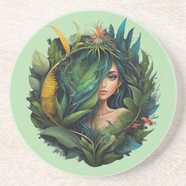 Porta-copos senhora da floresta (Frente)