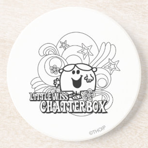 Porta-copos Senhorita pequena preta & branca Chatterbox