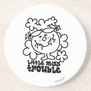 Porta-copos Senhorita pequena Problema   preto & branco