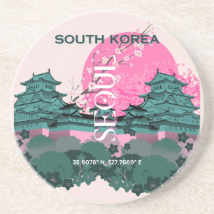 Porta-copos Seoul South Korea Viagem Art