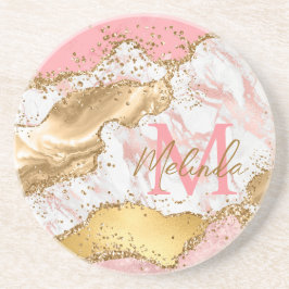 Porta-copos Sequências Douradas e cor-de-rosa