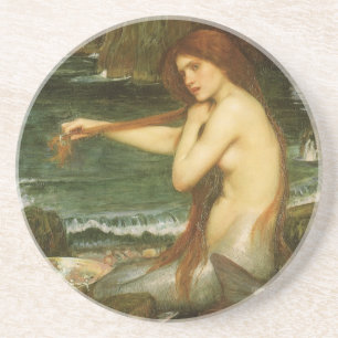 Porta-copos Sereia por John William Waterhouse