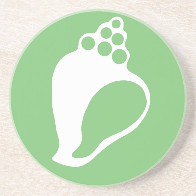 Porta-copos Shell Verde (Frente)