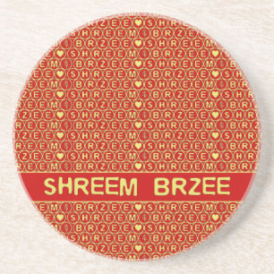 Porta-copos Shreem Brzee, Dourado Vermelho, atrai riqueza
