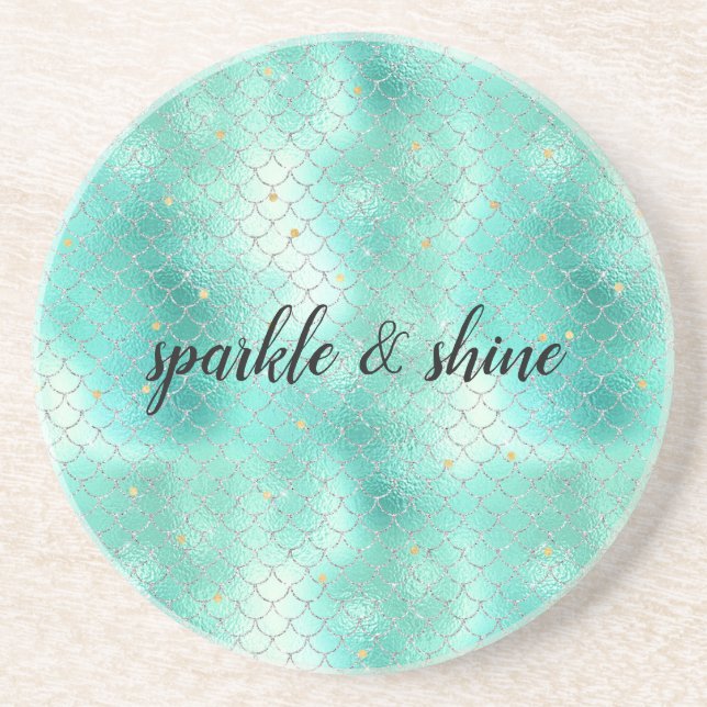 Porta-copos Silver Mint Mermaid (Frente)