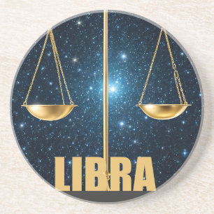 Porta-copos Símbolo de astrologia de Libra