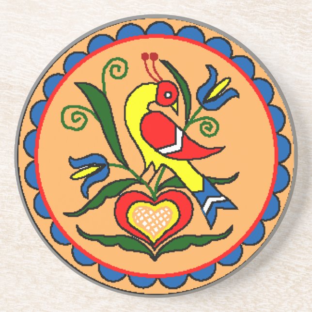 Porta-copos Símbolo hexadecimal (Frente)