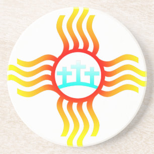 Porta-copos Símbolo Três Cruzes Zia do Novo México