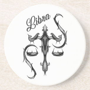 Porta-copos Símbolo Zodíaco de Libra