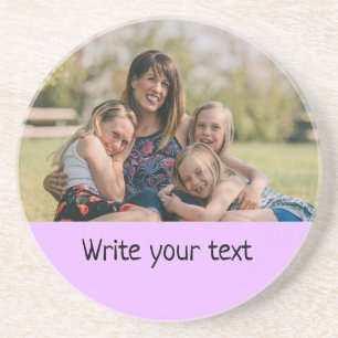 Porta-copos simples e mínimo adicione seu texto foto     chri