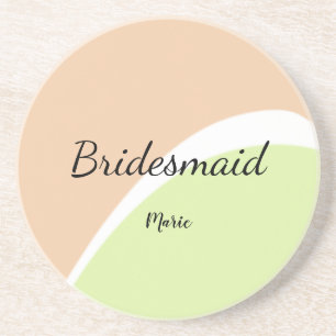 Porta-copos SIMPLES MINIMAL adicione seu nome bridesmaid perso