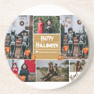 Porta-copos Simples Moderno Feliz Halloween foto colagem famil