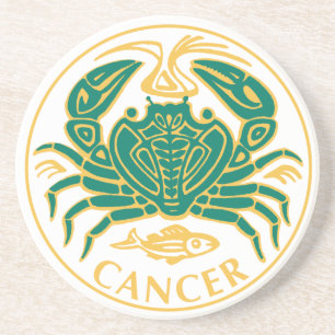 Porta-copos Sinal de cancer do Zodiac num