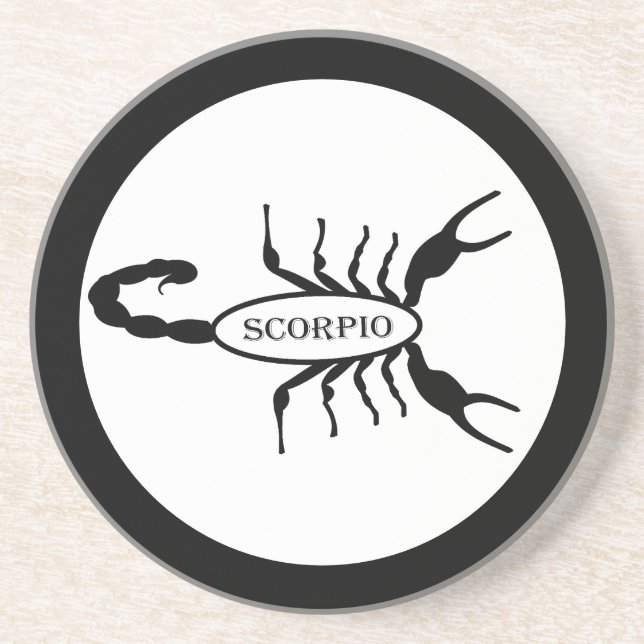 Porta-copos Sinal de Estrela Scorpion Preta (Frente)