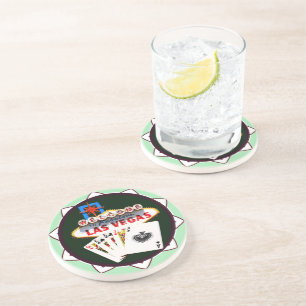 Porta-copos Sinal de Las Vegas Chip Poker