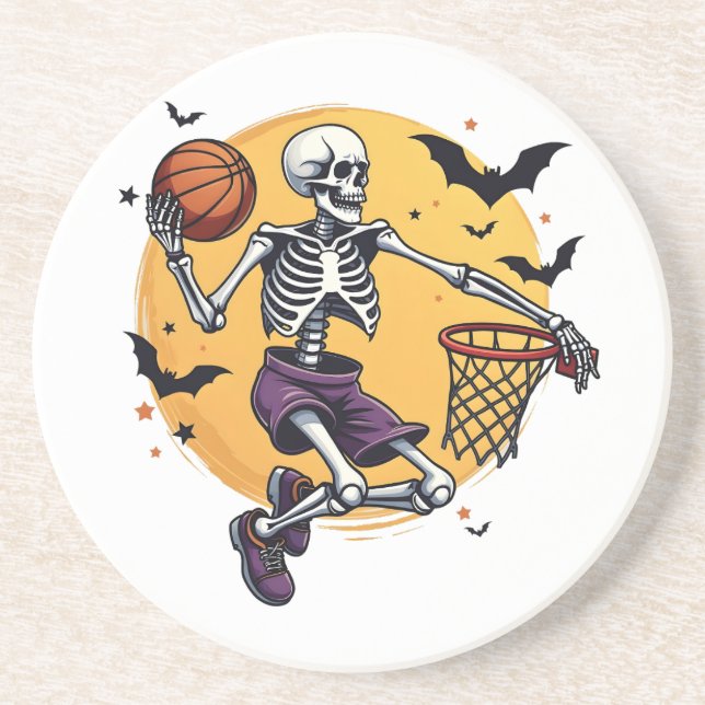 Porta-copos Skeleton Spooky Dunking Basball Hallo (Frente)