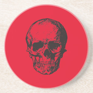 Porta-copos Skull Red Pop Art