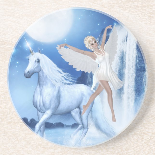 Porta-copos Sky Faerie Asparas e Unicorn (Frente)
