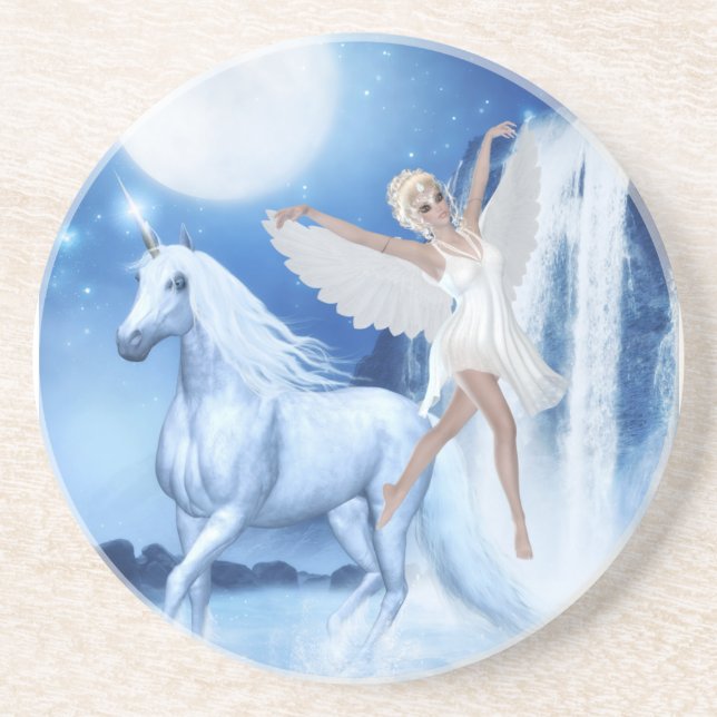 Porta-copos Sky Faerie Asparas e Unicorn (Frente)