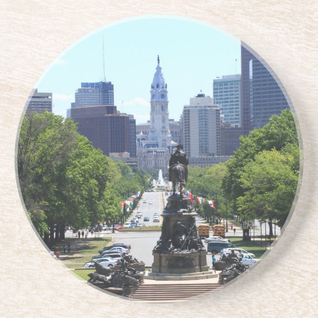 Porta-copos Skyline de Philadelphfia (Frente)