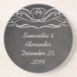 Porta-copos Slate Chalkboard Wedding