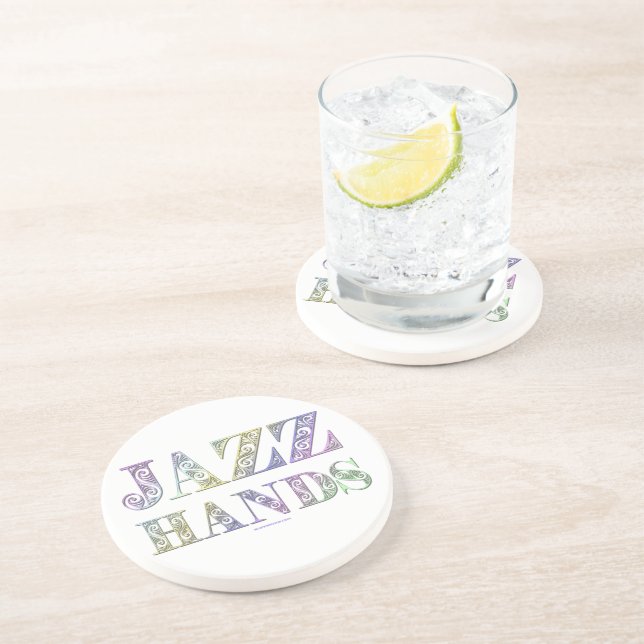 Porta-copos SlipperyJoe's musical da Broadway Jazz Hands queer (Lateral)