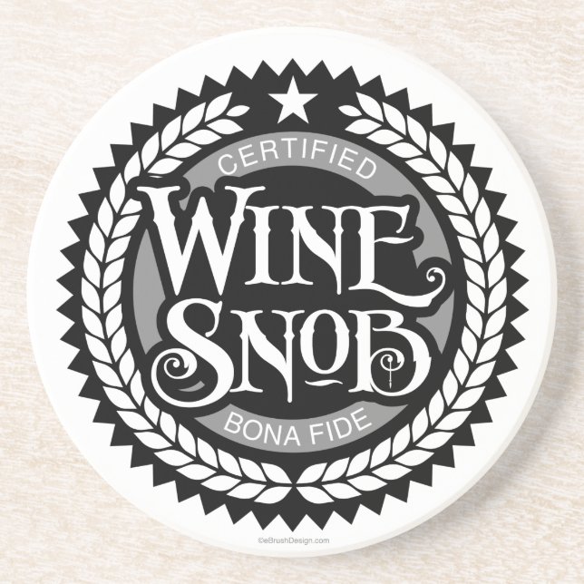 Porta-copos Snob de vinho (Frente)