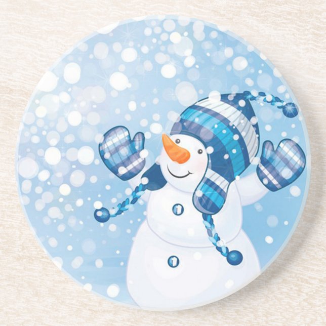 Porta-copos Snowman (Frente)