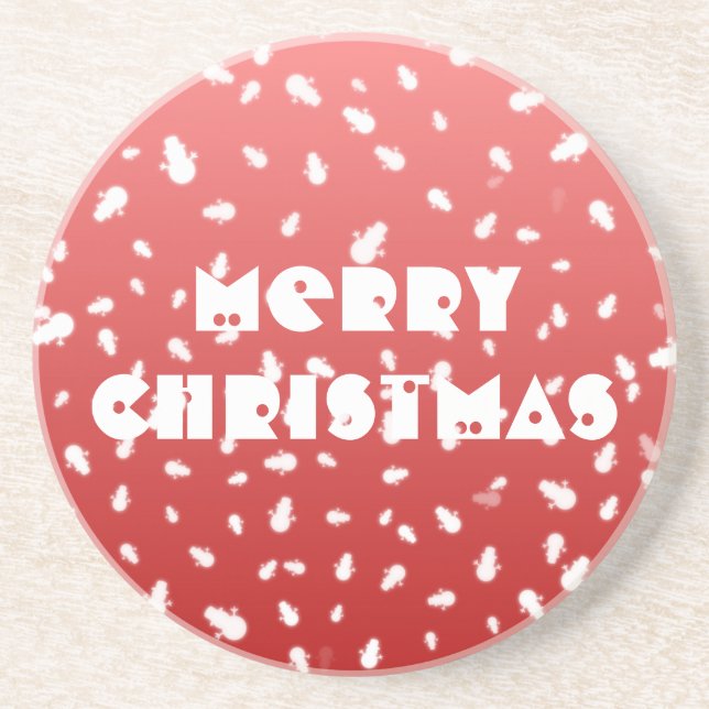 Porta-copos Snowman de Natal (Frente)