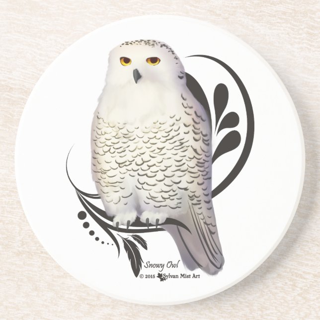 Porta-copos Snowy Owl (Frente)