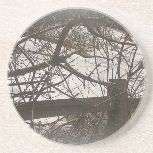 Porta-copos Snowy Woods (Frente)