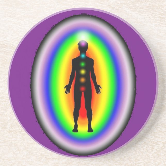 Porta-copos Sob vidro Purificação e rechargement Chakras (Frente)