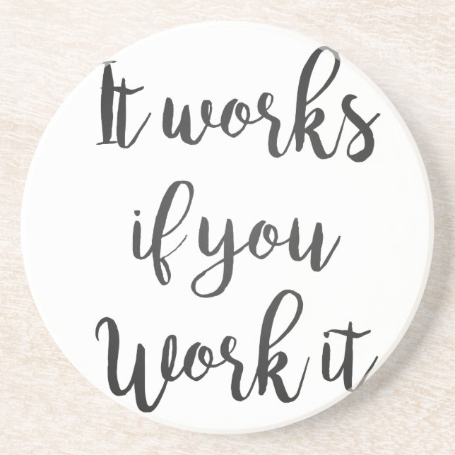 Porta-copos Sobriedade 12 etapas de recuperação citação de pre (Frente)