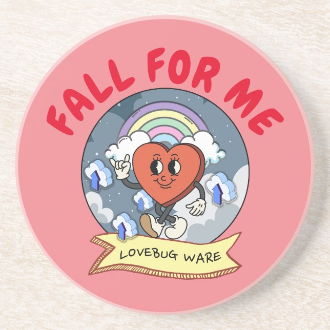 Porta-copos Software lovebug personalizado de namorados (Frente)