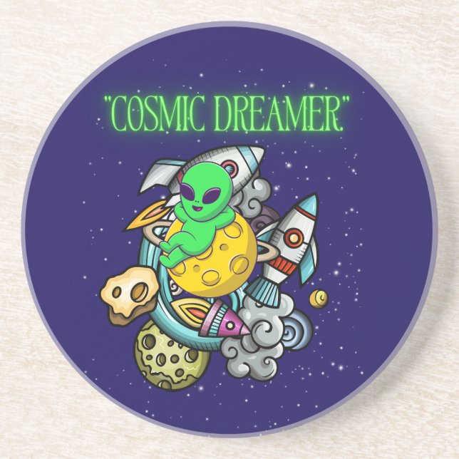 Porta-copos sonhador cósmico (Frente)