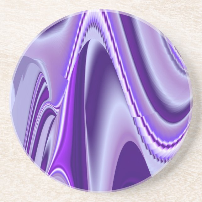 Porta-copos Sonhos de Arco-Íris de Flor Roxo (Frente)