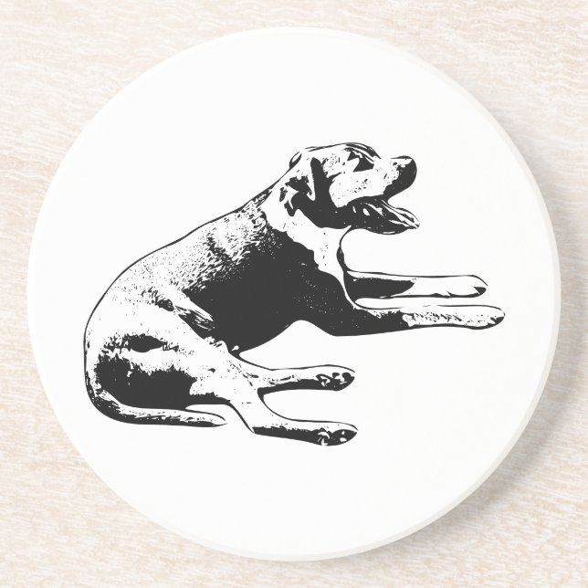 Porta-copos Sorriso de Tabletop—Fechamento de Pup relaxado (Frente)